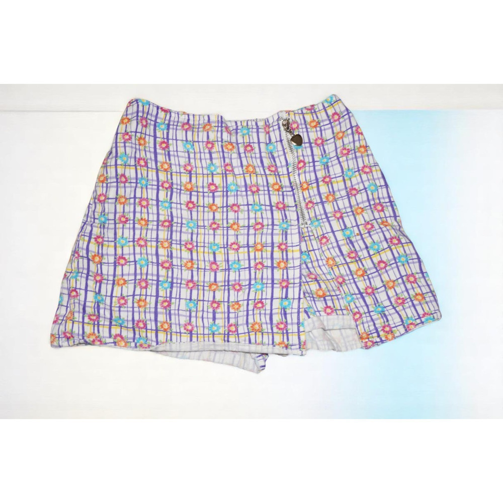 Vintage Fame Kids Floral Zip Skirt - Made in USA - Size 7/8